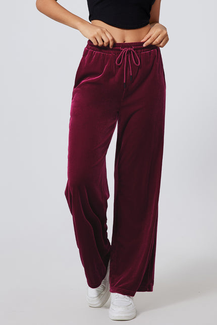 Drawstring Wide Leg Active Pants - LACEDUPED