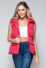 Snobbish Snap and Zip Closure Hooded Vest - LACEDUPED