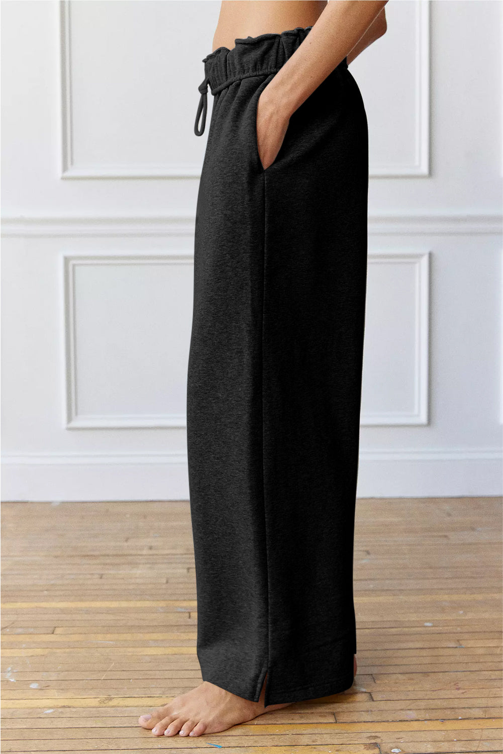 Drawstring Wide Leg Active Pants - LACEDUPED