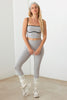 Le Lis Ribbed Crop Cami and High Waist Brushed Leggings Set - LACEDUPED