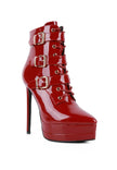 High Heeled Patent PU Stiletto Boot