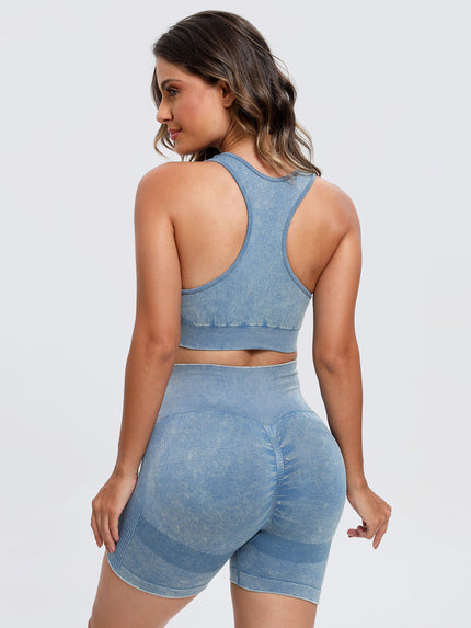 Scoop Neck Wide Strap Top and Shorts Active Set - LACEDUPED