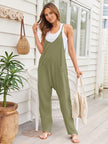 V-Neck Spaghetti Strap Jumpsuit - LACEDUPED