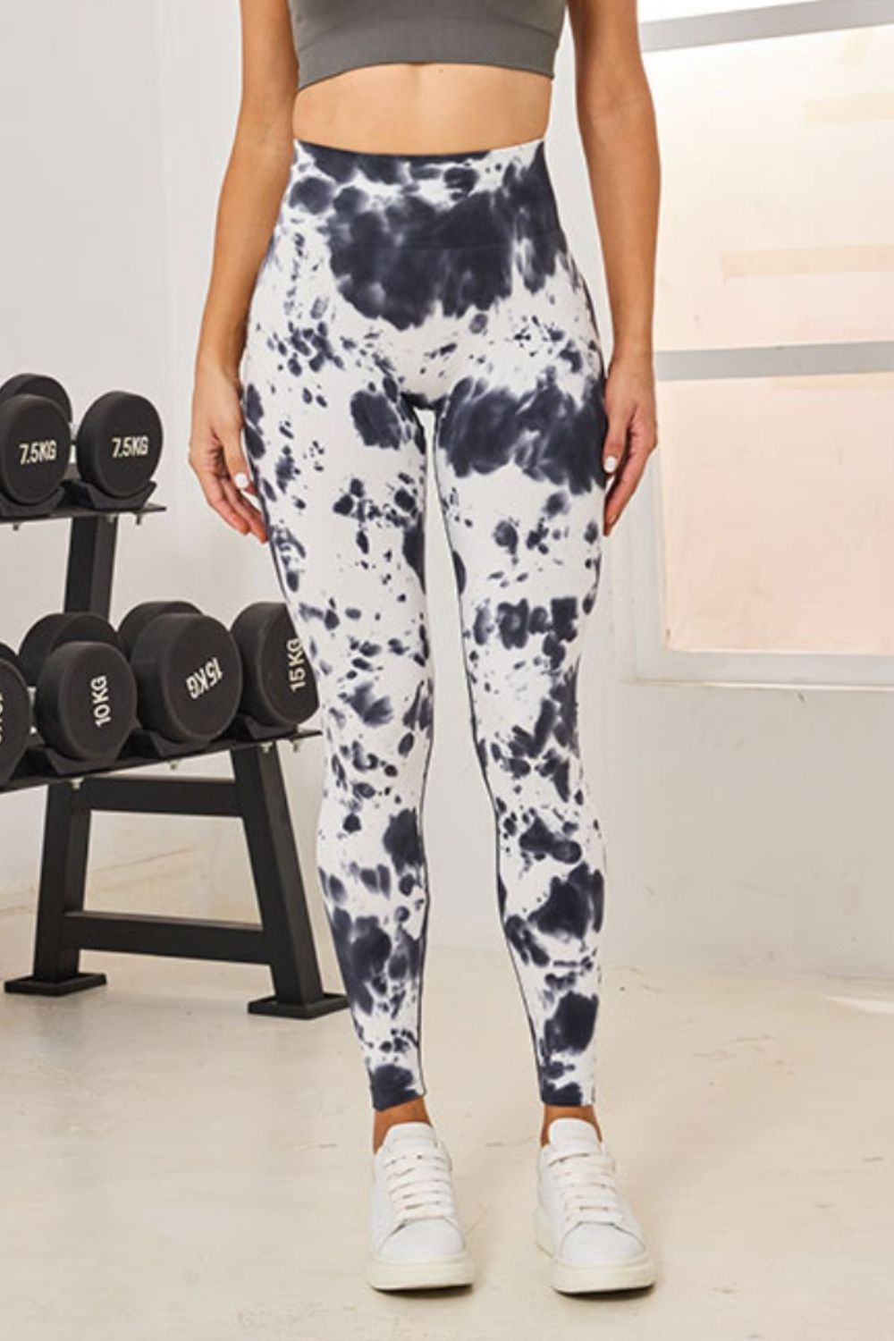 Tie-Dye High Waist Active Leggings - LACEDUPED