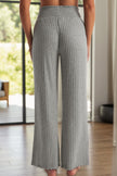 Ribbed High Waist Pants - LACEDUPED