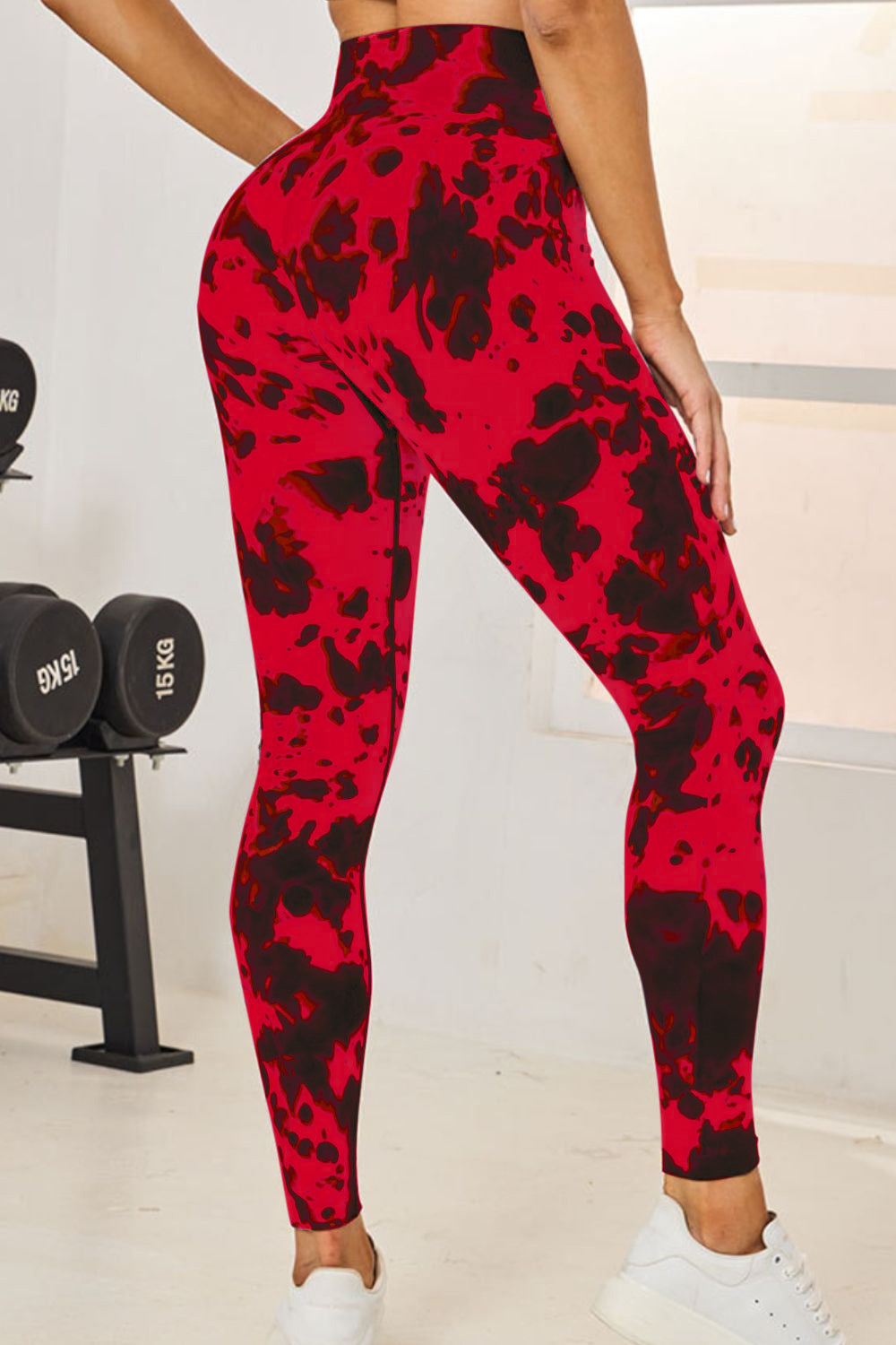 Tie-Dye High Waist Active Leggings - LACEDUPED