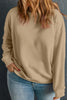 Plus Size Round Neck Long Sleeve Sweatshirt