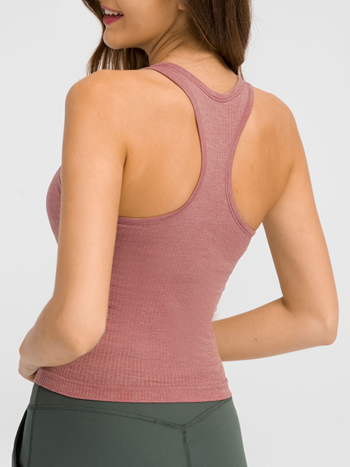 Round Neck Racerback Active Tank - LACEDUPED