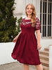 Plus Size Ruched Round Neck Short Sleeve Dress