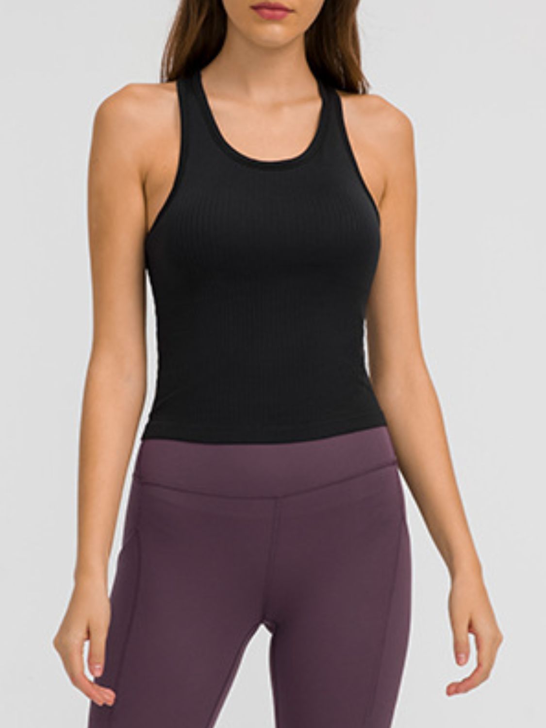 Round Neck Racerback Active Tank - LACEDUPED