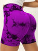 Tie-Dye High Waist Active Shorts - LACEDUPED