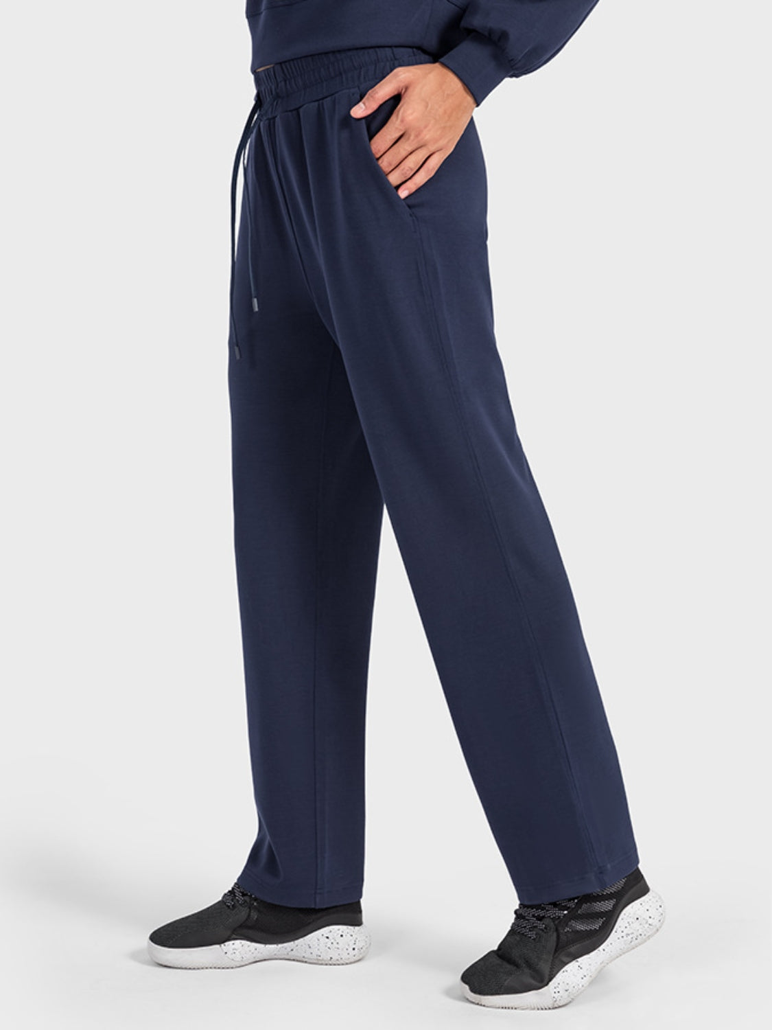 Drawstring Pocketed Sport Pants - LACEDUPED