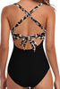 Tied Crisscross Cutout One-Piece Swimwear - LACEDUPED