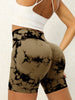 Tie-Dye High Waist Active Shorts - LACEDUPED