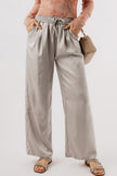 Smocked Wide Leg Pants - LACEDUPED