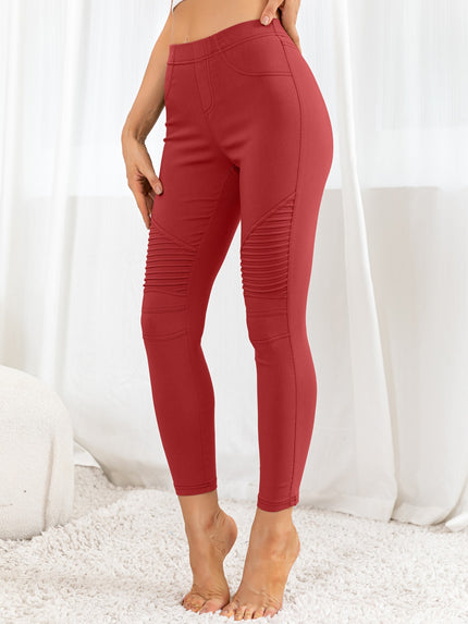 Ribbed Detail Leggings - LACEDUPED