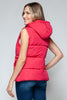 Snobbish Snap and Zip Closure Hooded Vest - LACEDUPED