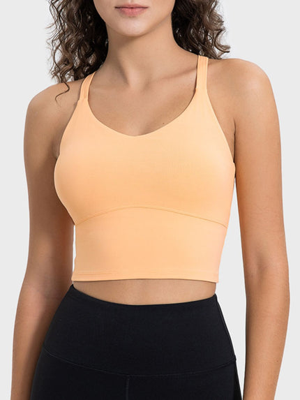 Crisscross Round Neck Active Tank - LACEDUPED