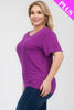 Plus Size Basic Short Sleeve T-shirt