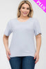 Plus Size Basic Short Sleeve T-shirt