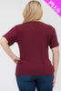 Plus Size Basic Short Sleeve T-shirt