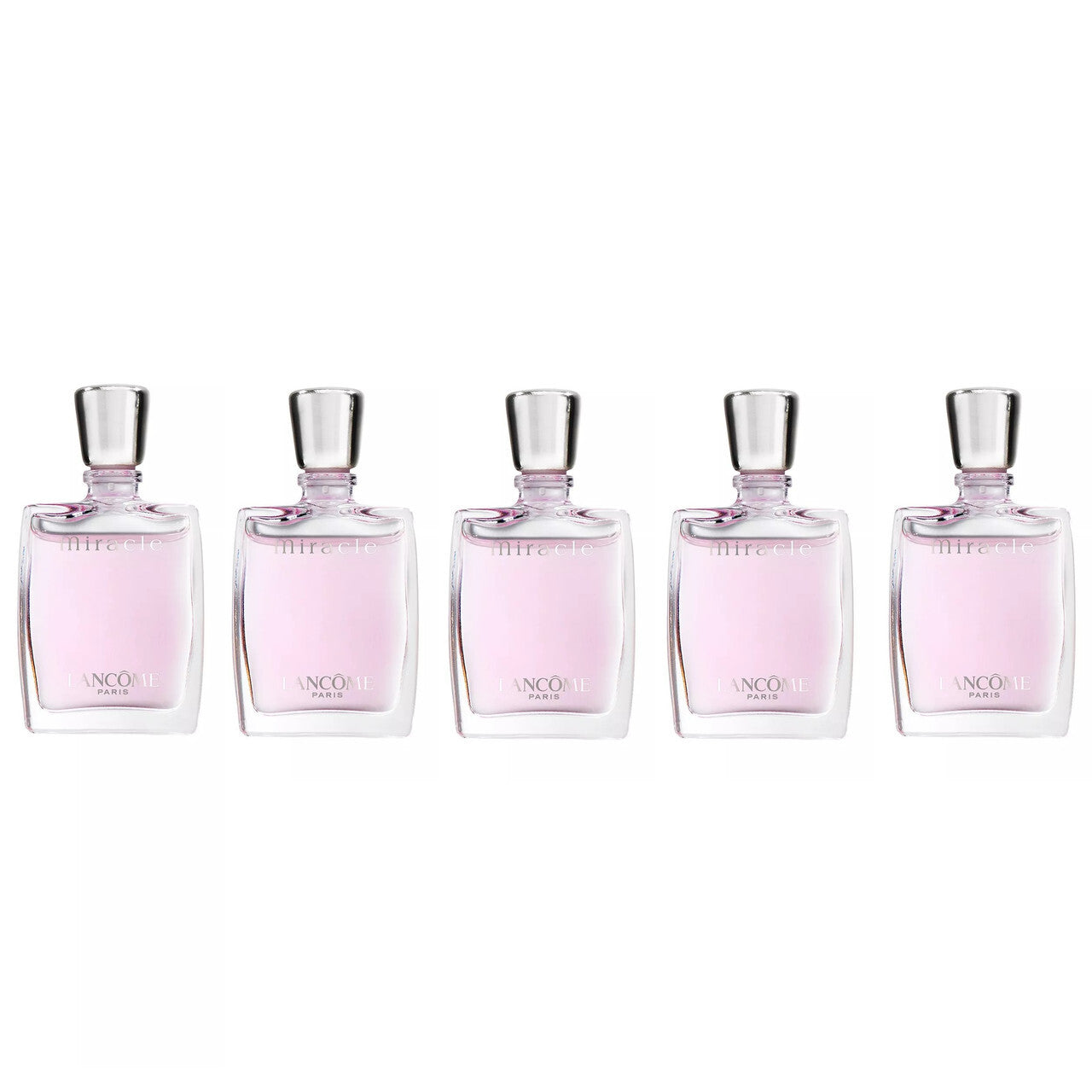 Lancome miracle 5 pcs mini set for women: miracle 5 x 0.16 oz eau de parfum splash