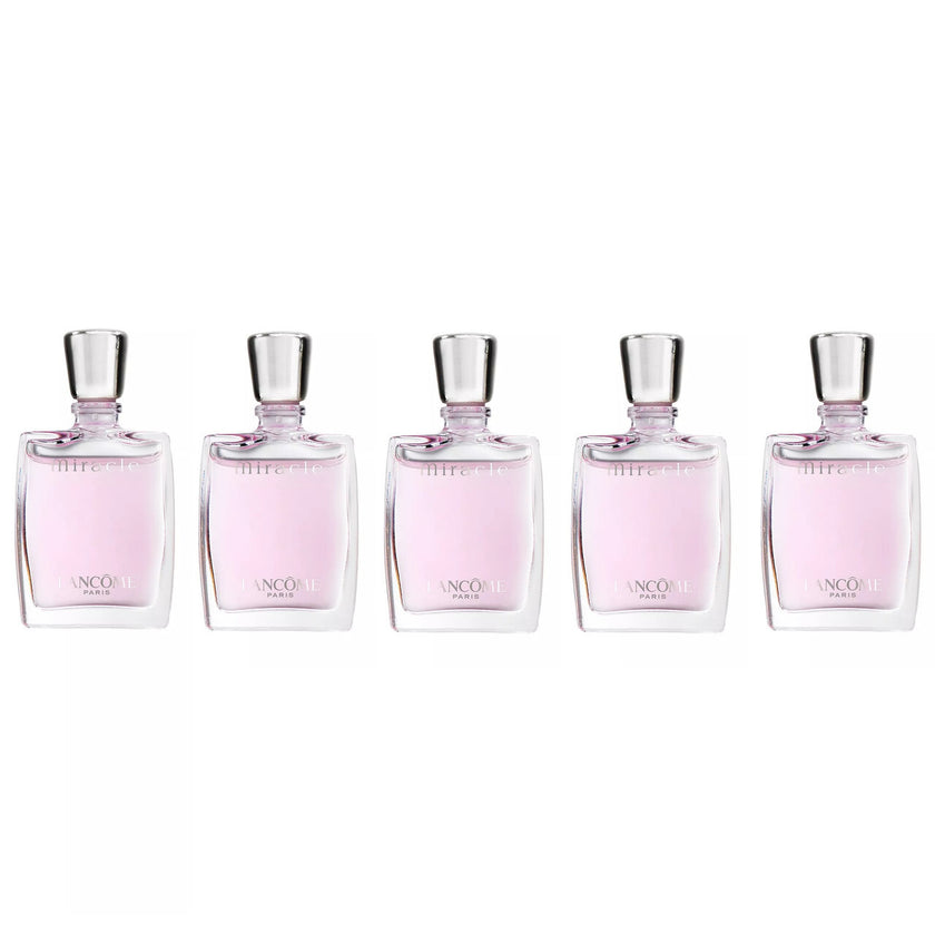 Lancome miracle 5 pcs mini set for women: miracle 5 x 0.16 oz eau de parfum splash