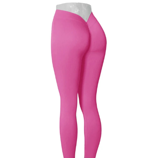 Nylon V Back Booty Yoga Pants for Women - LACEDUPED