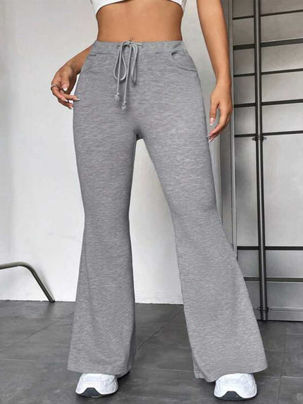 Drawstring Sweatpants with Pockets - LACEDUPED