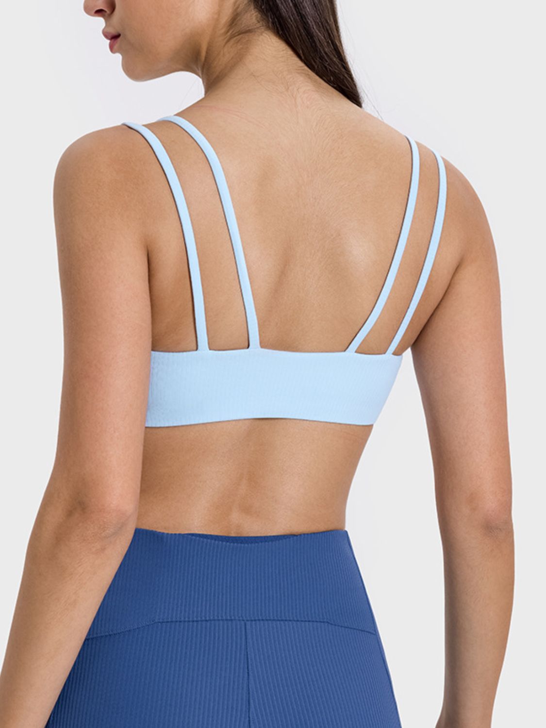 Scoop Neck Double Strap Active Cami - LACEDUPED