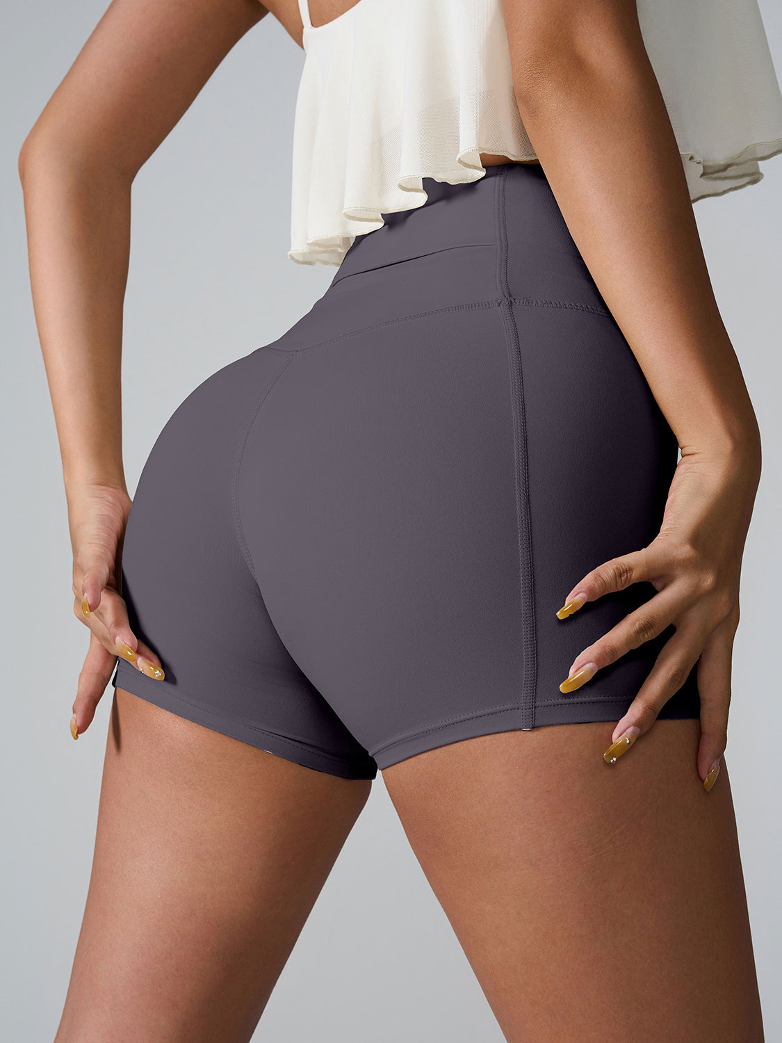 High Waist Active Shorts - LACEDUPED