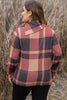 Plus Size Plaid Cowl Neck Long Sleeve Sweatshirt