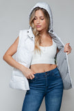 Snobbish Snap and Zip Closure Hooded Vest - LACEDUPED