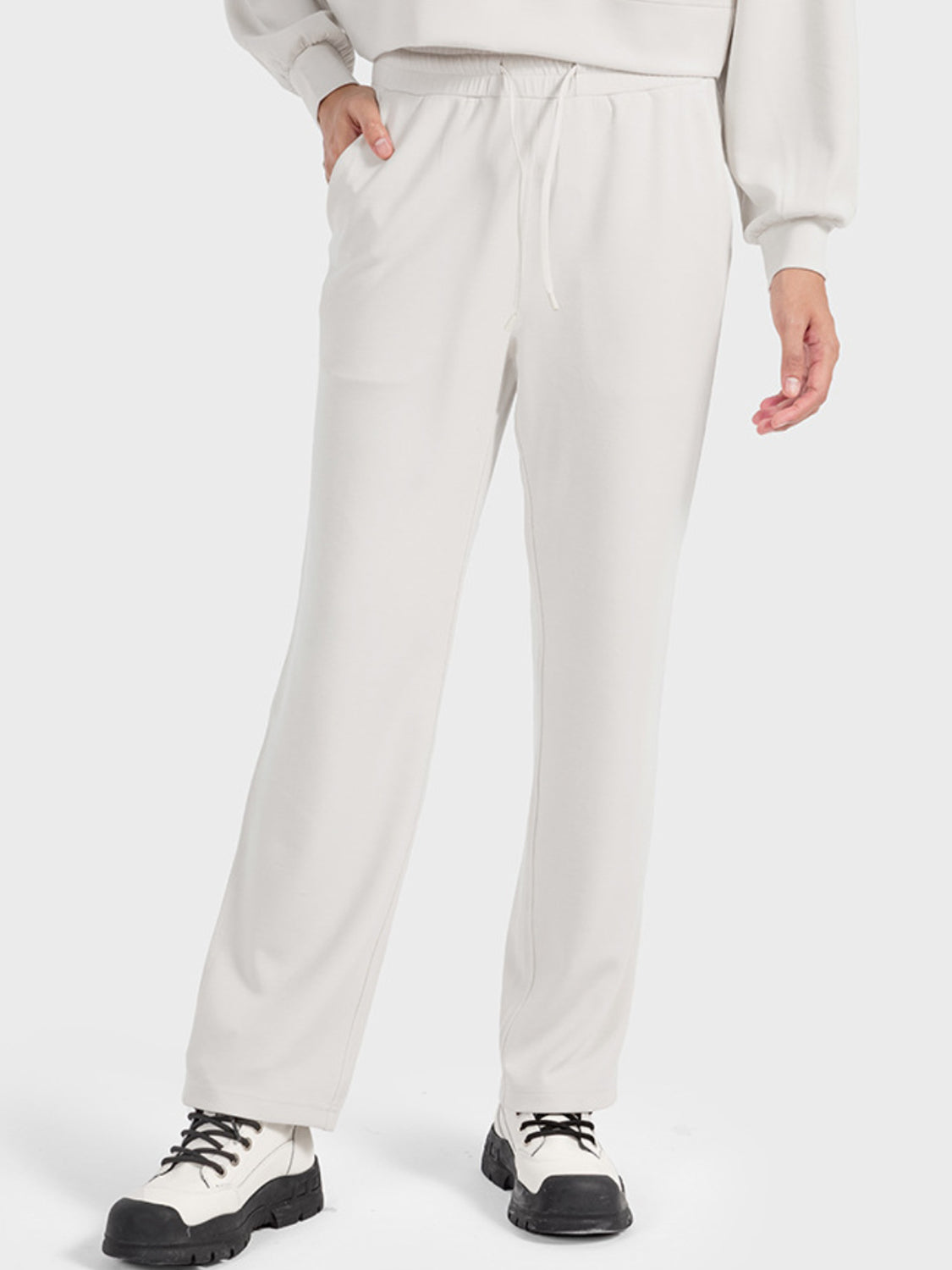 Drawstring Pocketed Sport Pants - LACEDUPED