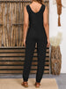 Wide Strap Jumpsuit with Pockets - LACEDUPED