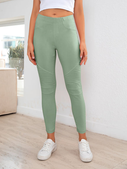 Ribbed Detail Leggings - LACEDUPED