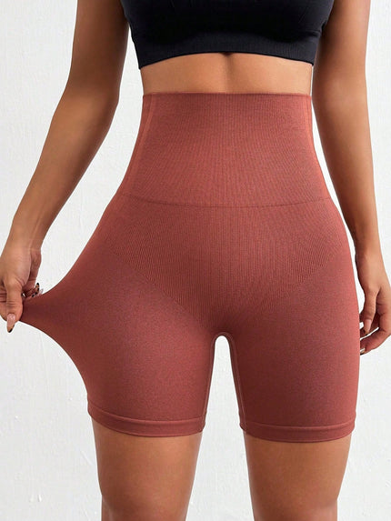 Seamless High Waist Active Shorts - LACEDUPED