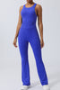 Crisscross Wide Strap Sleeveless Jumpsuit - LACEDUPED