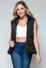 Snobbish Snap and Zip Closure Hooded Vest - LACEDUPED