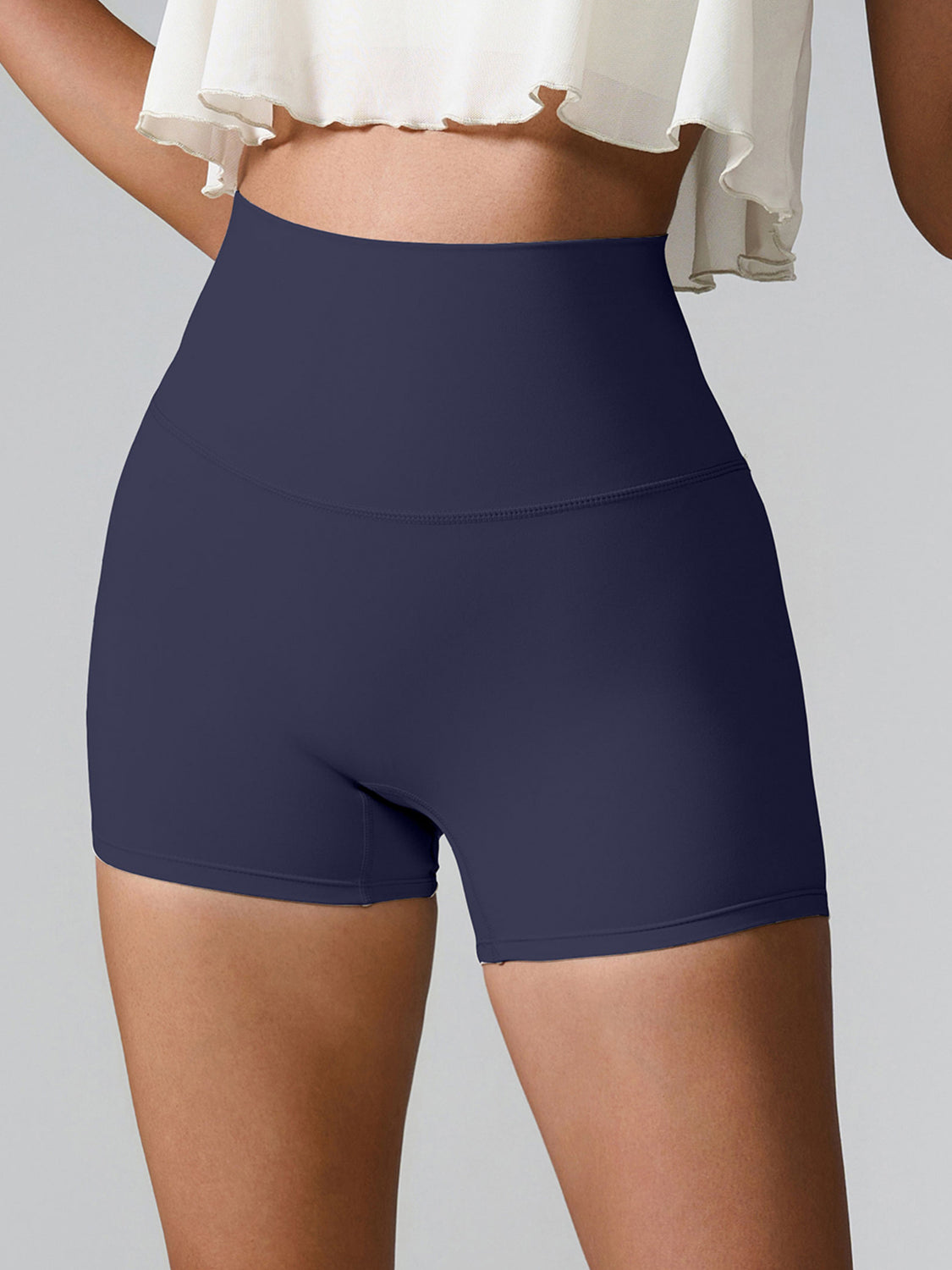 High Waist Active Shorts - LACEDUPED