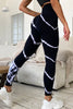 Slim Fit High Waist Long Active Pants - LACEDUPED