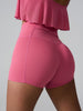 High Waist Active Shorts - LACEDUPED