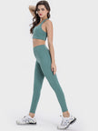 Pocketed High Waist Active Leggings - LACEDUPED