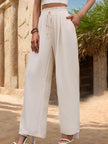 Tied Wide Leg Pants - LACEDUPED