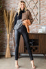 First Love PU Leather High Waist Pants - LACEDUPED