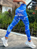 Tie-dye Slim Fit High Waistband Long Active Pants - LACEDUPED