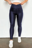 Solid High Waist Leggings - LACEDUPED