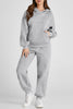 Dropped Shoulder Long Sleeve Hoodie and Pants Active Set - LACEDUPED