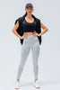 Wide Waistband Slim Fit Active Leggings - LACEDUPED