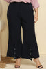 Plus Size Hem Detail Flare Pants